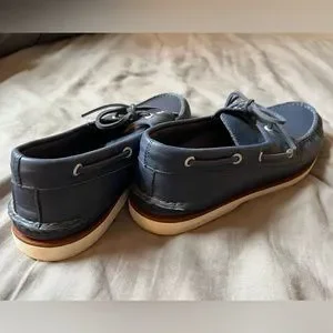 Sperry Men’s Gold Cup Top Sliders in Blue leather Size 11 Gold Cup™ Authentic Original™ 2-Eye Boat Shoe - Navy | Sperry main image 4
